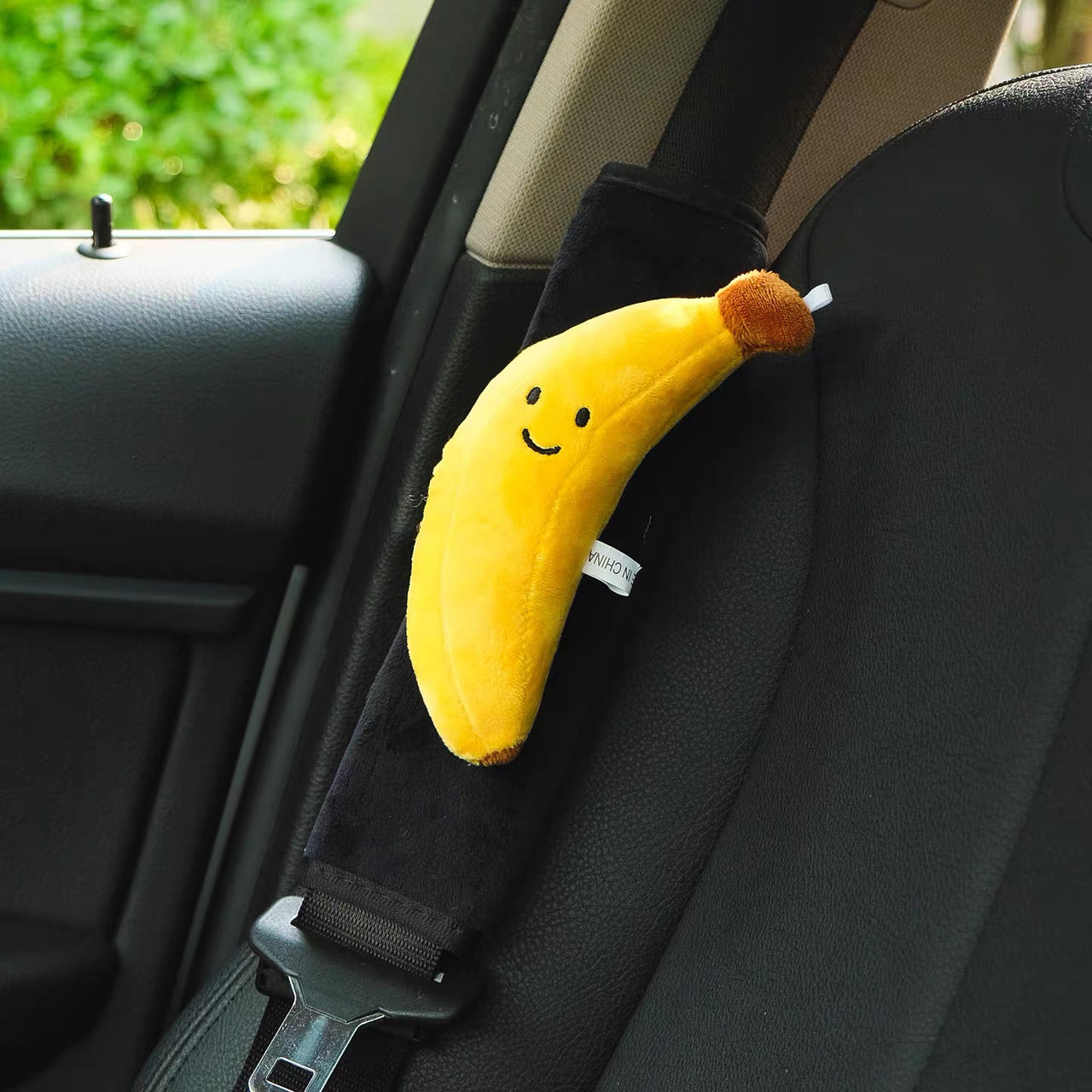 Kawaii Banana Plush Seat Belt Cover