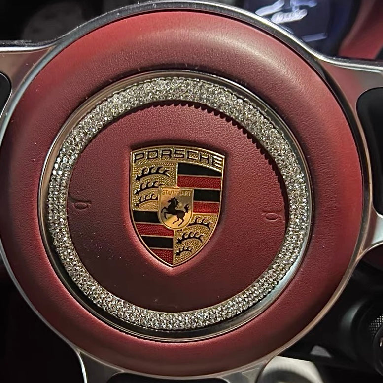 Bling Porsche Emblem Decal