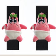 Funny Emo Patrick Star Plush Seat Belt Cover
