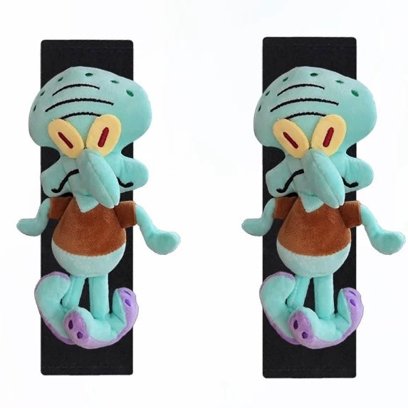 Funny Squidward Plush Seat Belt Cover