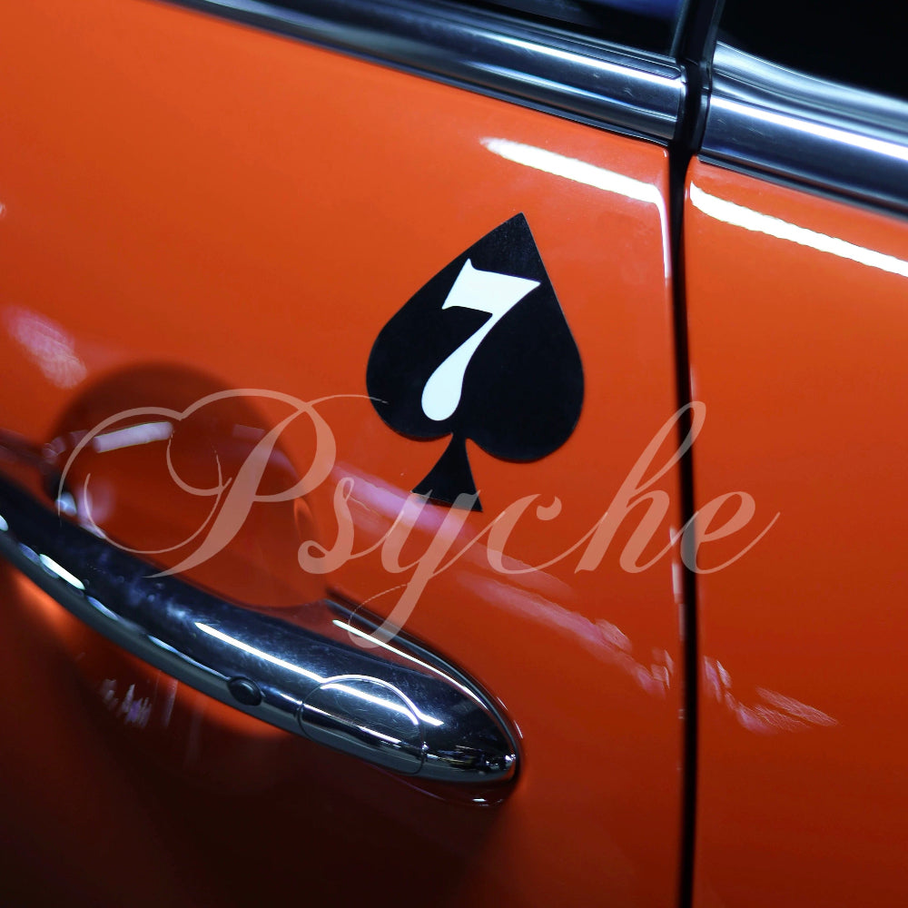 F1 Style Ace of Spades Car Decal