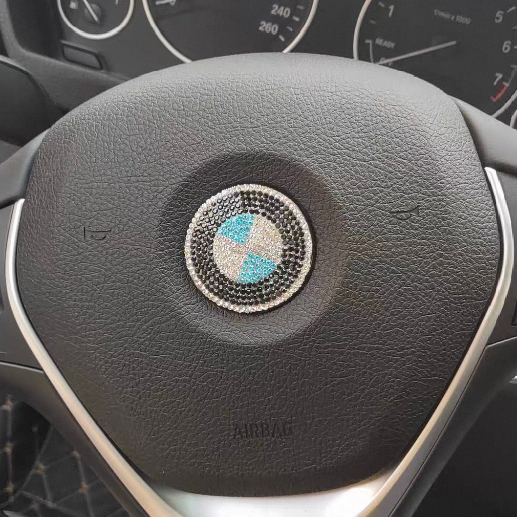 BMW Bling Steering Wheel LOGO Decal