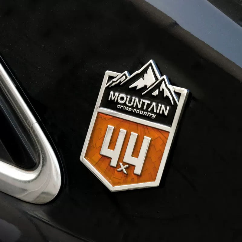 Premium Metal Mountain 4x4 Off-Road Emblem