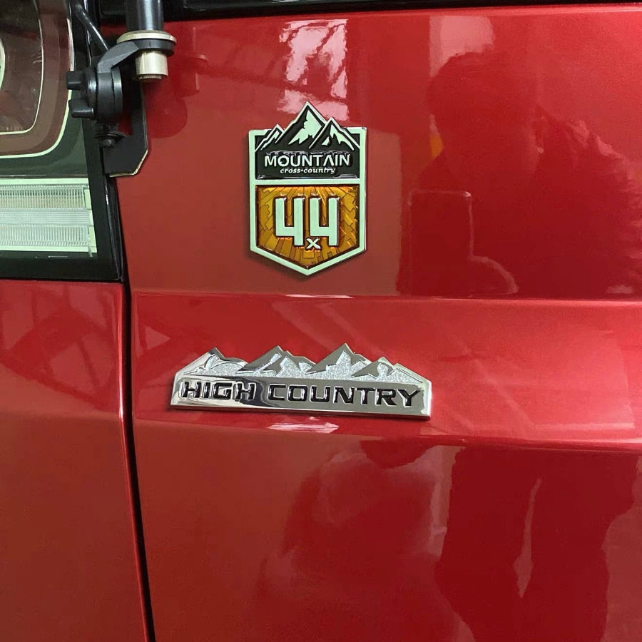 Premium Metal Mountain 4x4 Off-Road Emblem