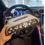 Luxury Rhinestone Car Tissue Box
