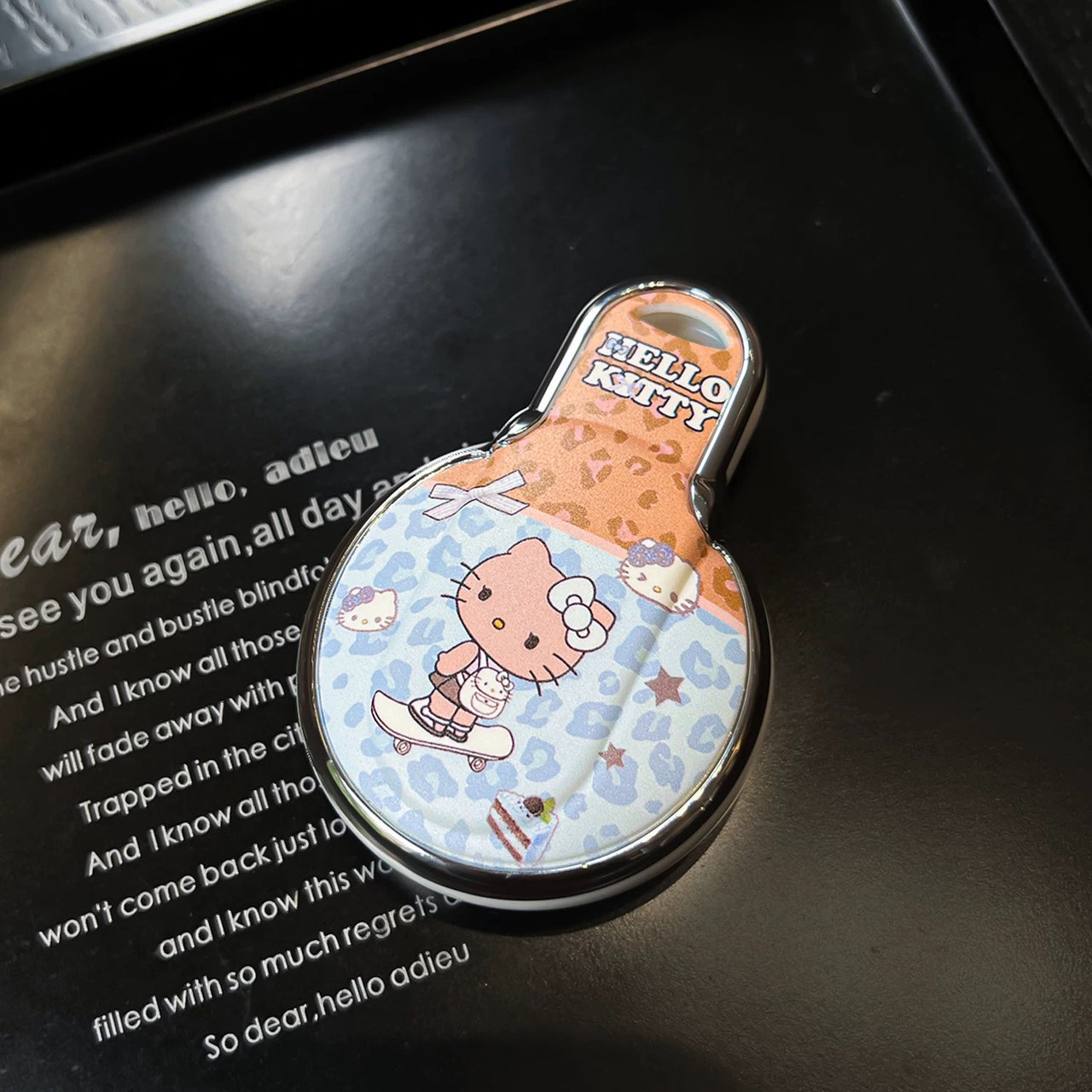 Powder Blue Hello Kitty Key Fob Cover for BMW MINI Cooper