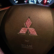 Pink Bling Mitsubishi Emblem Decals
