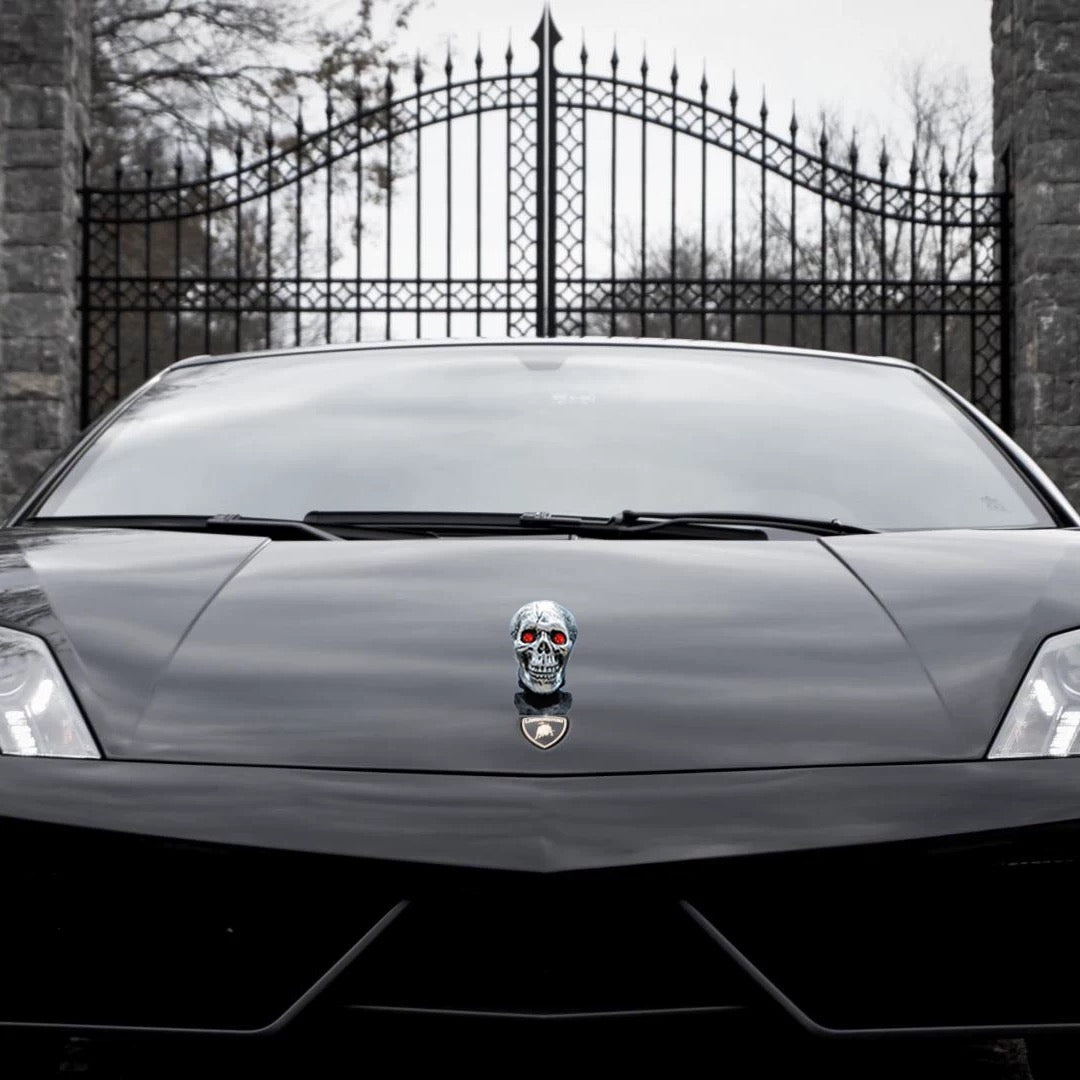 3D Skull Hood Ornament for Cars & Harley Motorcycles