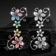 Sparkling Crystal Flower Car Bling Decal