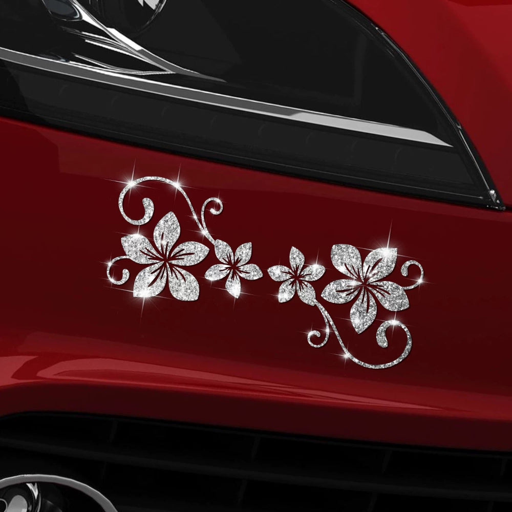 Sparkling Crystal Flower Car Bling Decal