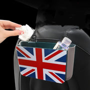 Mini Cooper Foldable Car Trash Can Backseat Organizer