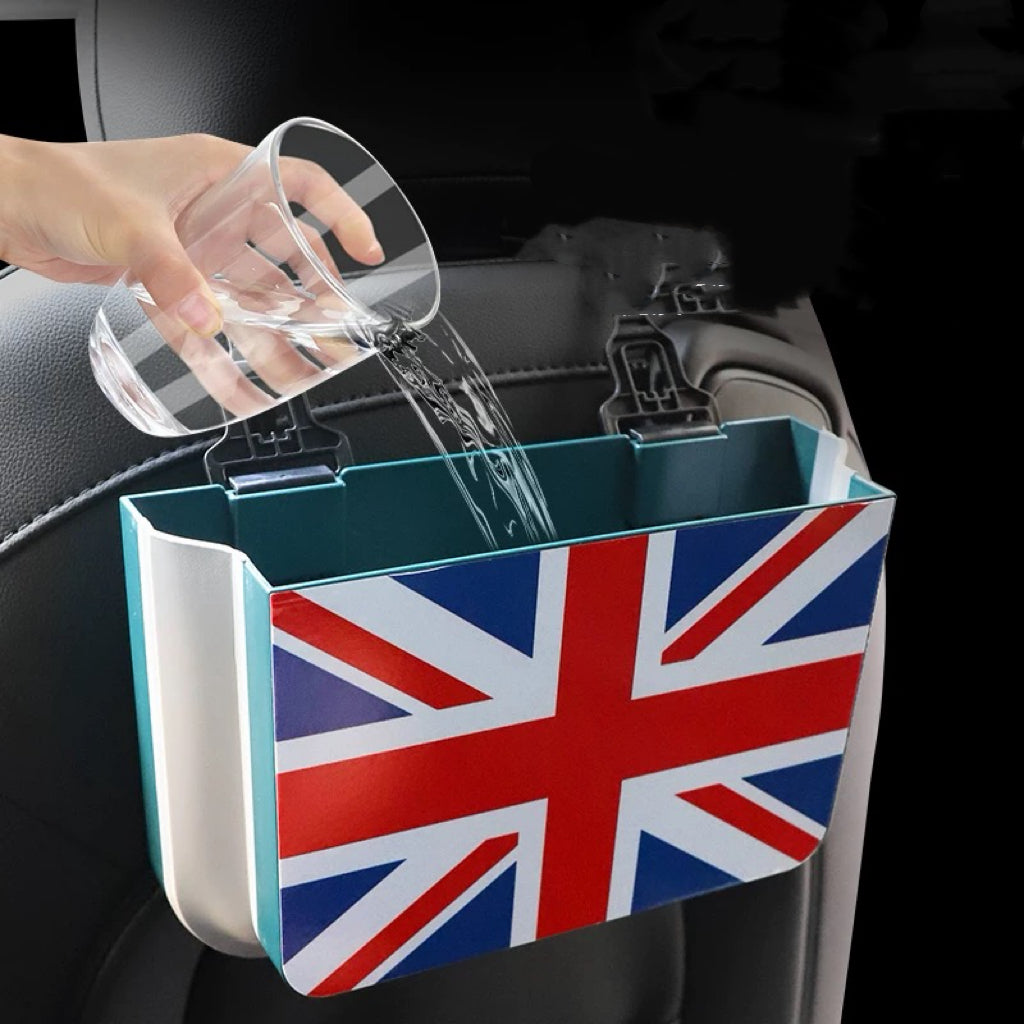 Mini Cooper Foldable Car Trash Can Backseat Organizer