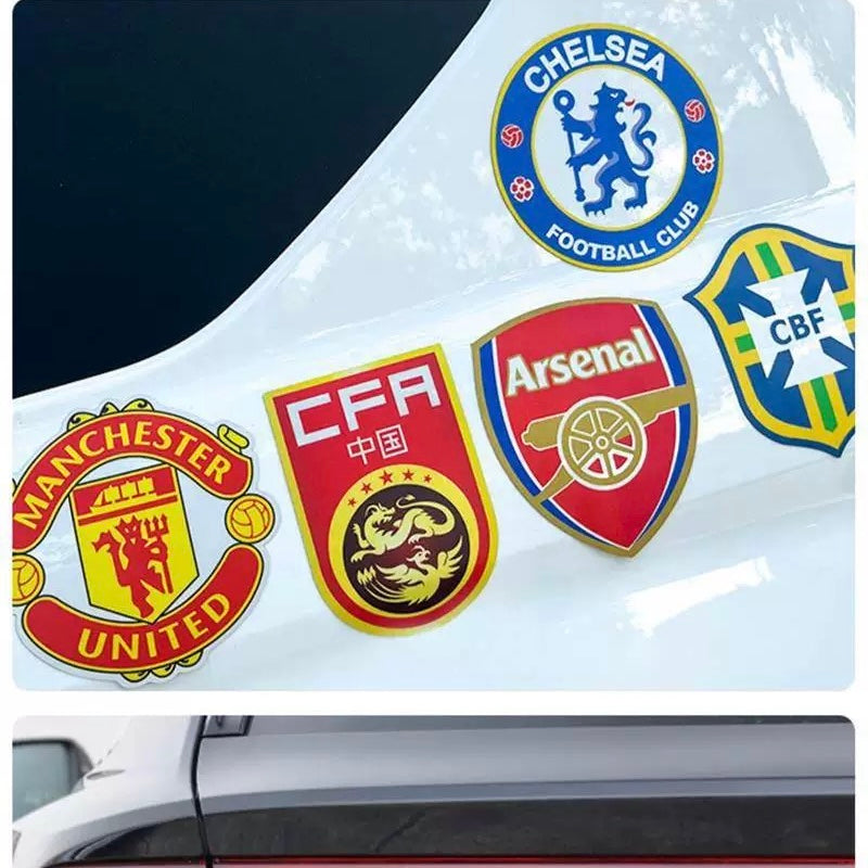 Magnetic Football Club Car Decals
