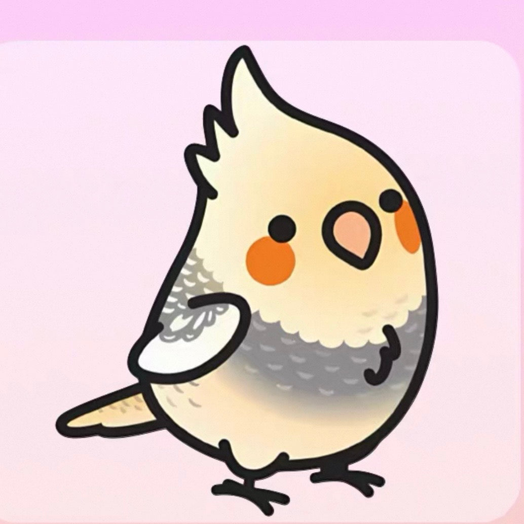 Kawaii "Chibi" Parrot Car Stickers Decal