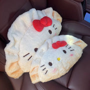 Cute Kawaii Cat Dumpling Pan-Fried Bun Car Headrest and Lumbar Pillow