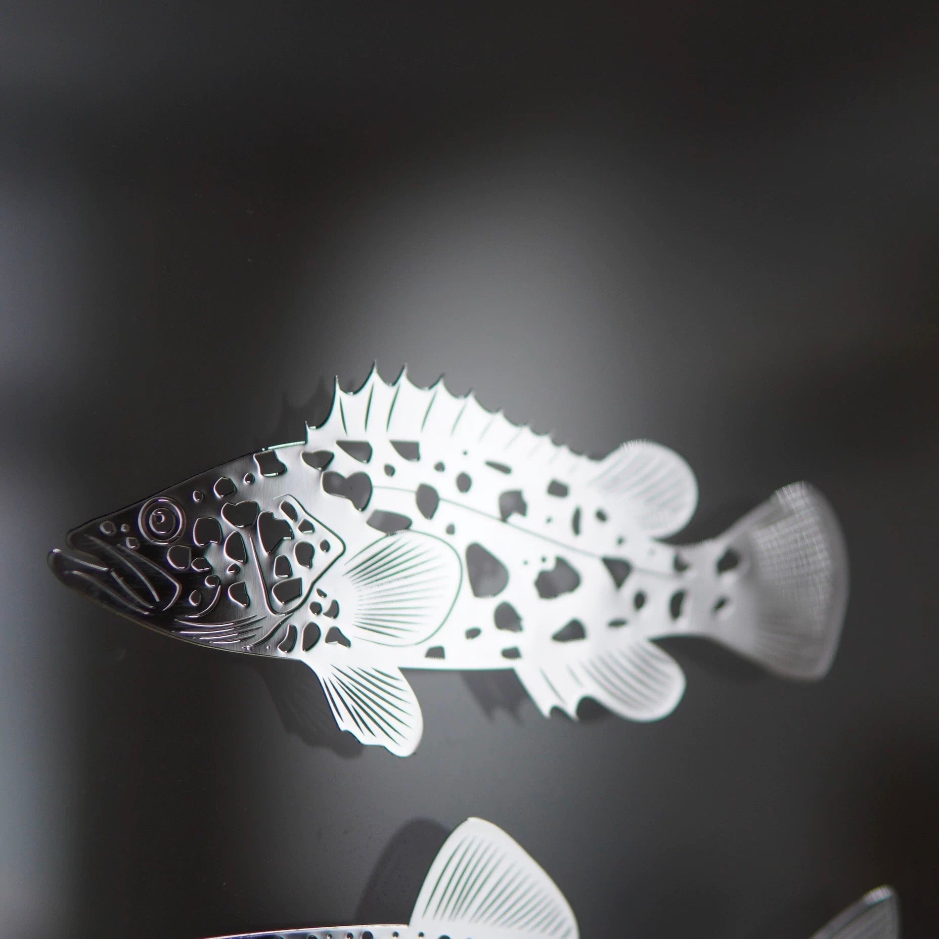 Metal Fish Time Emblem Badge