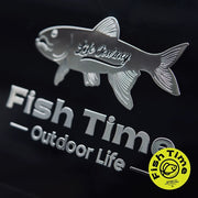 Metal Fish Time Emblem Badge