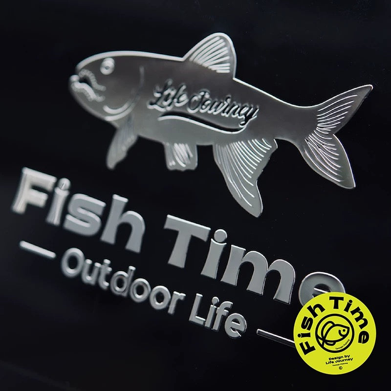 Metal Fish Time Emblem Badge