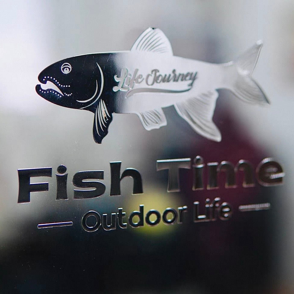 Metal Fish Time Emblem Badge