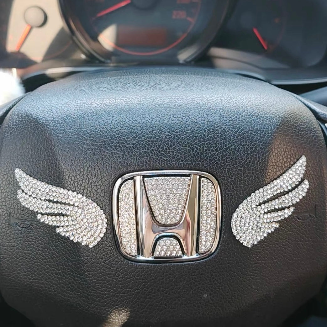 Angel Wings Rhinestone Car Emblem Sticker