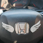 Angel Wings Rhinestone Car Emblem Sticker