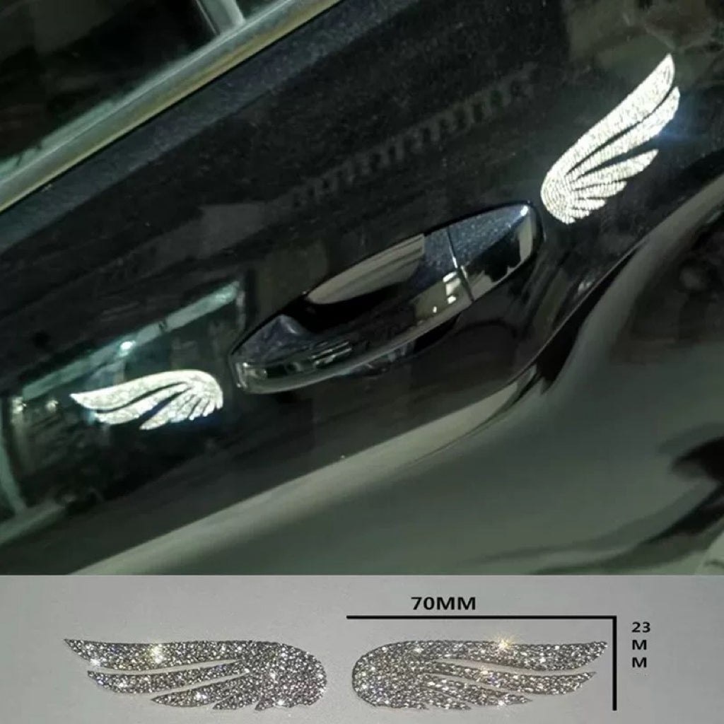 Angel Wings Rhinestone Car Emblem Sticker