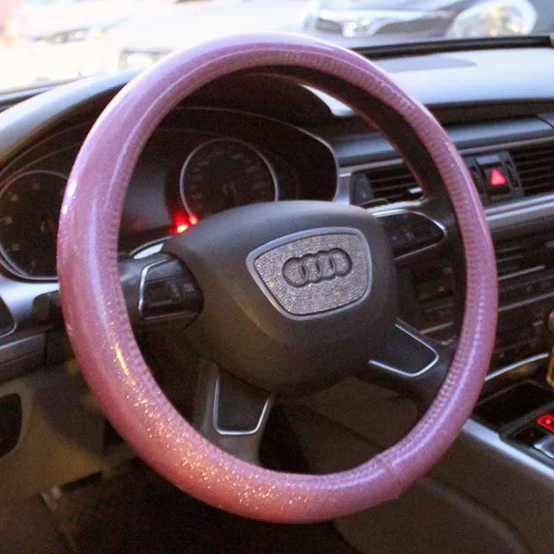 Bling Steering wheel cover Pink, Purple, White, Blue, Golden