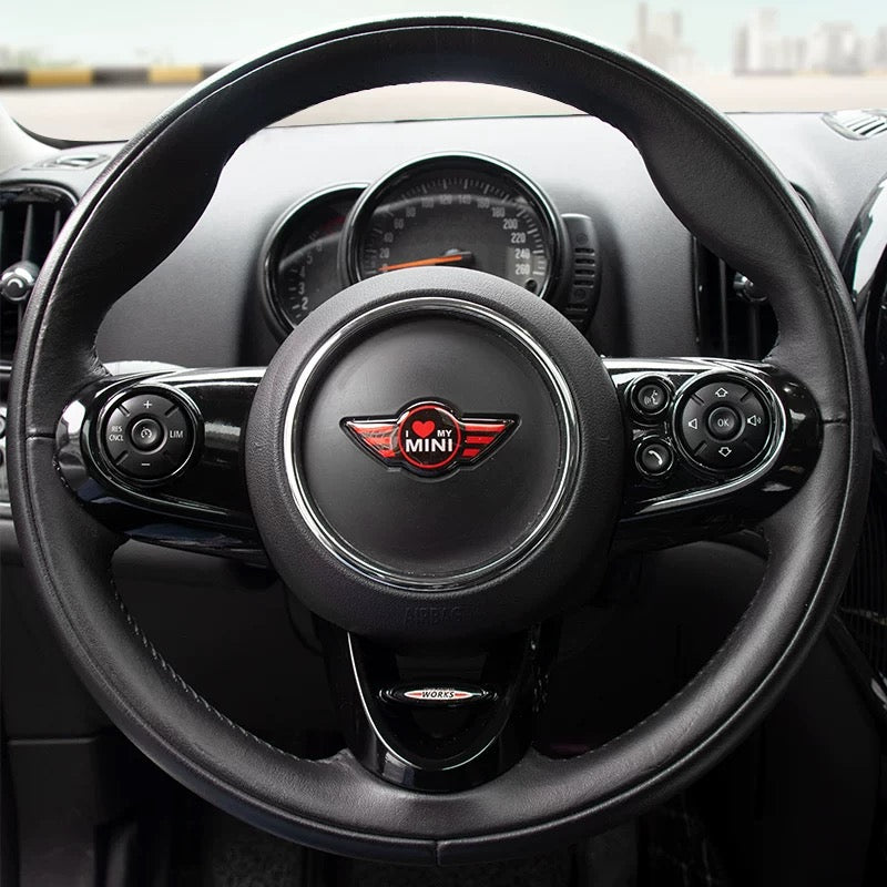 Mini Cooper Steering Wheel Emblem Decal