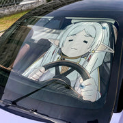 Frieren Anime Car Windshield Sun Shade