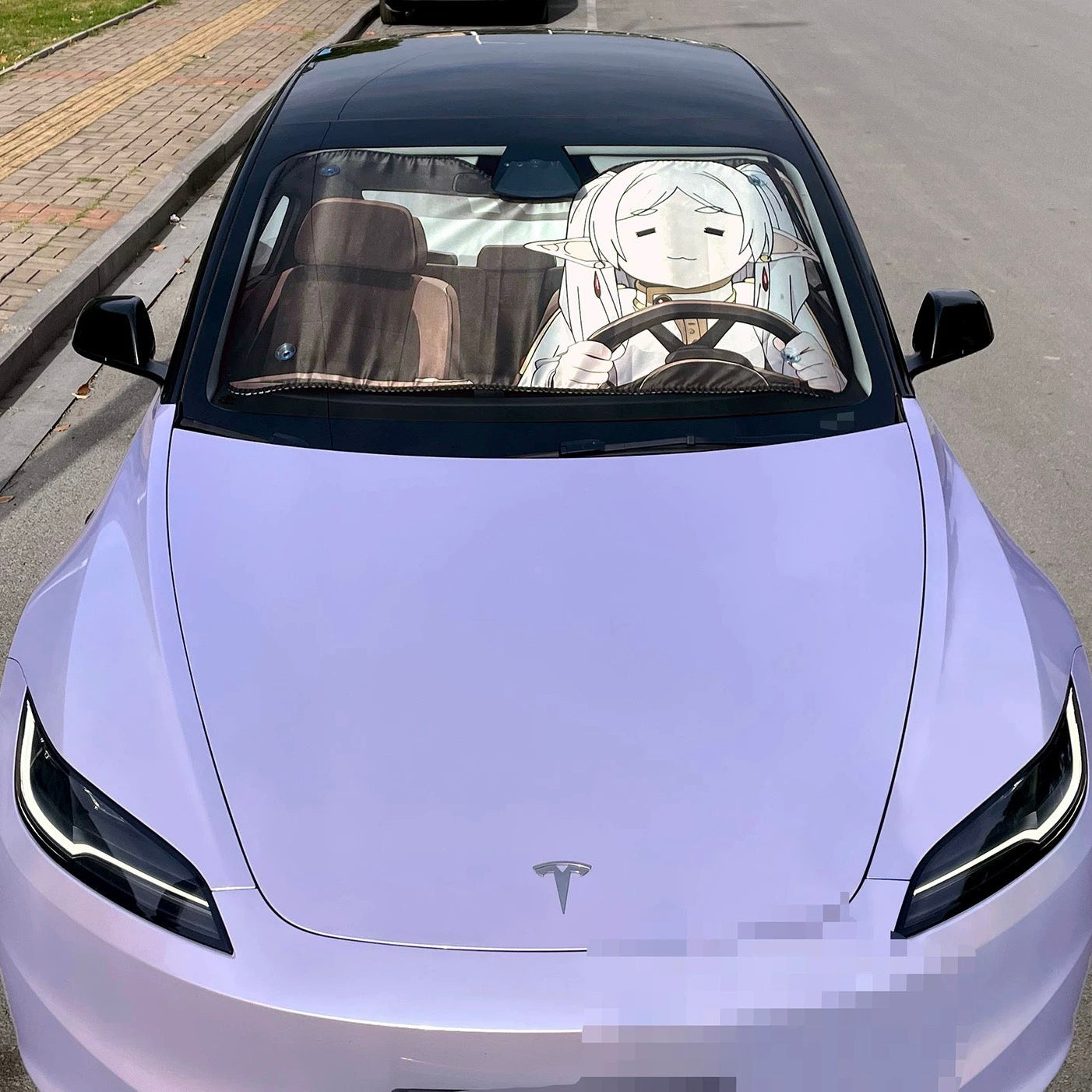Frieren Anime Car Windshield Sun Shade