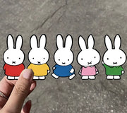 Cute Miffy Bunny Cartoon Car Stickers