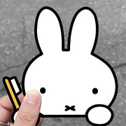 Cute Miffy Bunny Cartoon Car Stickers