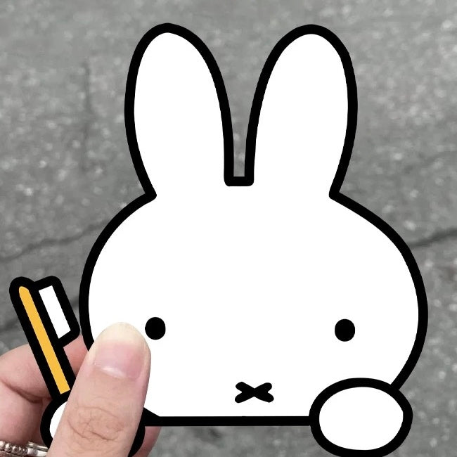 Cute Miffy Bunny Cartoon Car Stickers