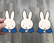 Cute Miffy Bunny Cartoon Car Stickers