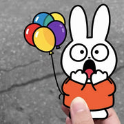 Cute Miffy Bunny Cartoon Car Stickers