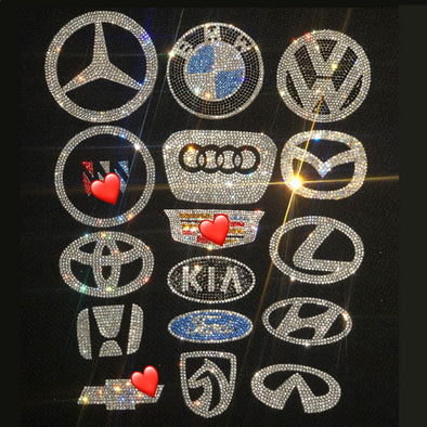 Bling Audi Emblem for Steering Wheel LOGO Sticker Decal – Carsoda