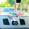 Bling Car Charm - Crystal Whale for Rearview Mirror Pendant