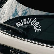 MINIFORCE Arched Rear Windshield Decal for Mini Cooper Tailgates