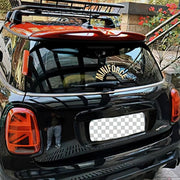 MINIFORCE Arched Rear Windshield Decal for Mini Cooper Tailgates