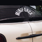 MINIFORCE Arched Rear Windshield Decal for Mini Cooper Tailgates