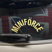 MINIFORCE Arched Rear Windshield Decal for Mini Cooper Tailgates