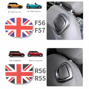 Premium Leather Front Seat Back Adjustment Handle Cover Stickers for Mini Cooper R55 R56 F56 F57-jack union