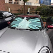 Custom MINI Cooper Windshield Sunshade Close up