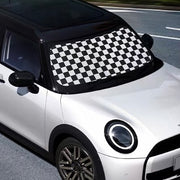 Custom MINI Cooper Windshield Sunshade Checkers