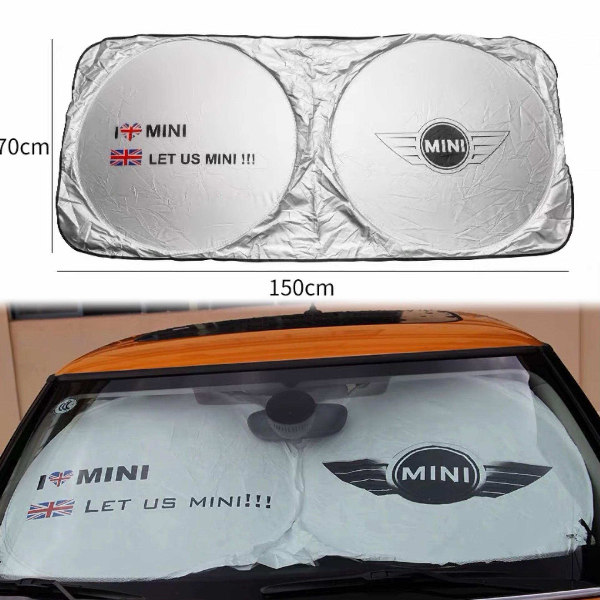 Mini LOGO Cooper/Countryman Windshield UV Sunshade