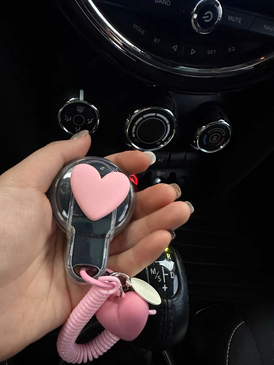 Key Cap Protector Transparent Mini Cooper F55 F56 F54 Car Key Hardtop Case Car Key Cap C ...