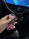 Transparent Mini Cooper F55 F56 F54 Car Key Hardtop Case Car Key Cap Cover Key Fob Protector with Heart