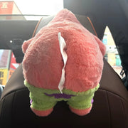 Pink Plush Butt Car Tissue Box – Funny Headrest Tissue Holder