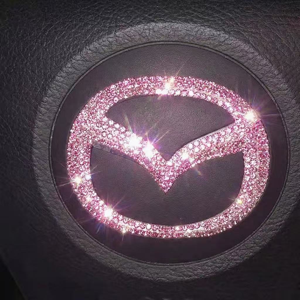 Pink Bling Mazda Decal