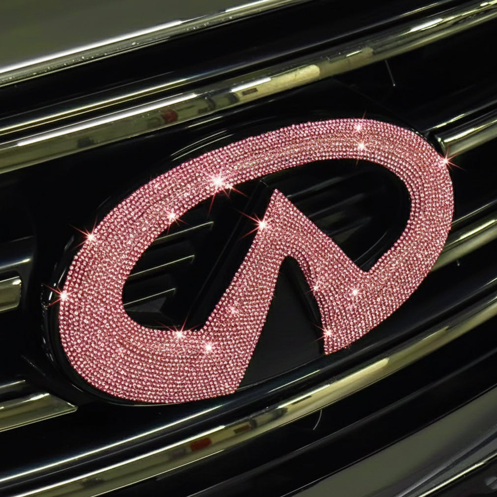 Pink Bling Rhinestones Infiniti Emblem Decal